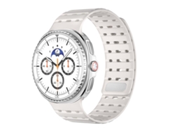 Bracelete Para Samsung Galaxy Watch 8 / 8 Classic - Silicone Magnético Respirável - Starlight