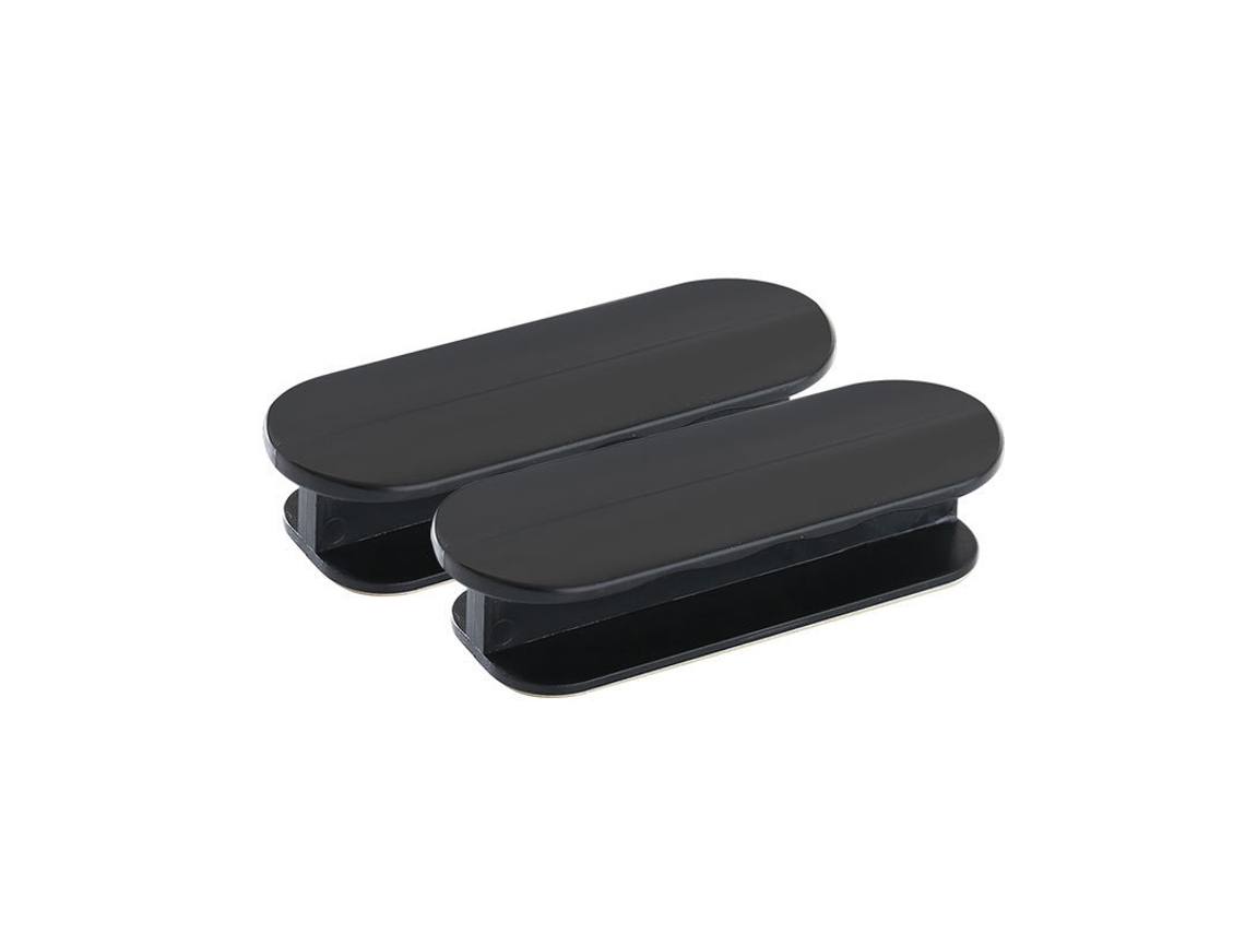 Dos manijas negras para puertas de balcón ZYBLSSBB