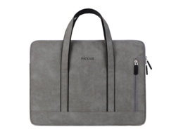 Bolsa para portátil de hombre, bonita bolsa gris oscuro para portátil de 14,6 pulgadas Universal Yunzii (Oso no incluido)