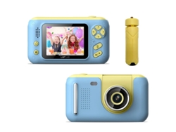 Cámara de fotografía infantil de 4000 W, HD, píxeles, 24 pulgadas, lente abatible con trípode, color azul Yizhood