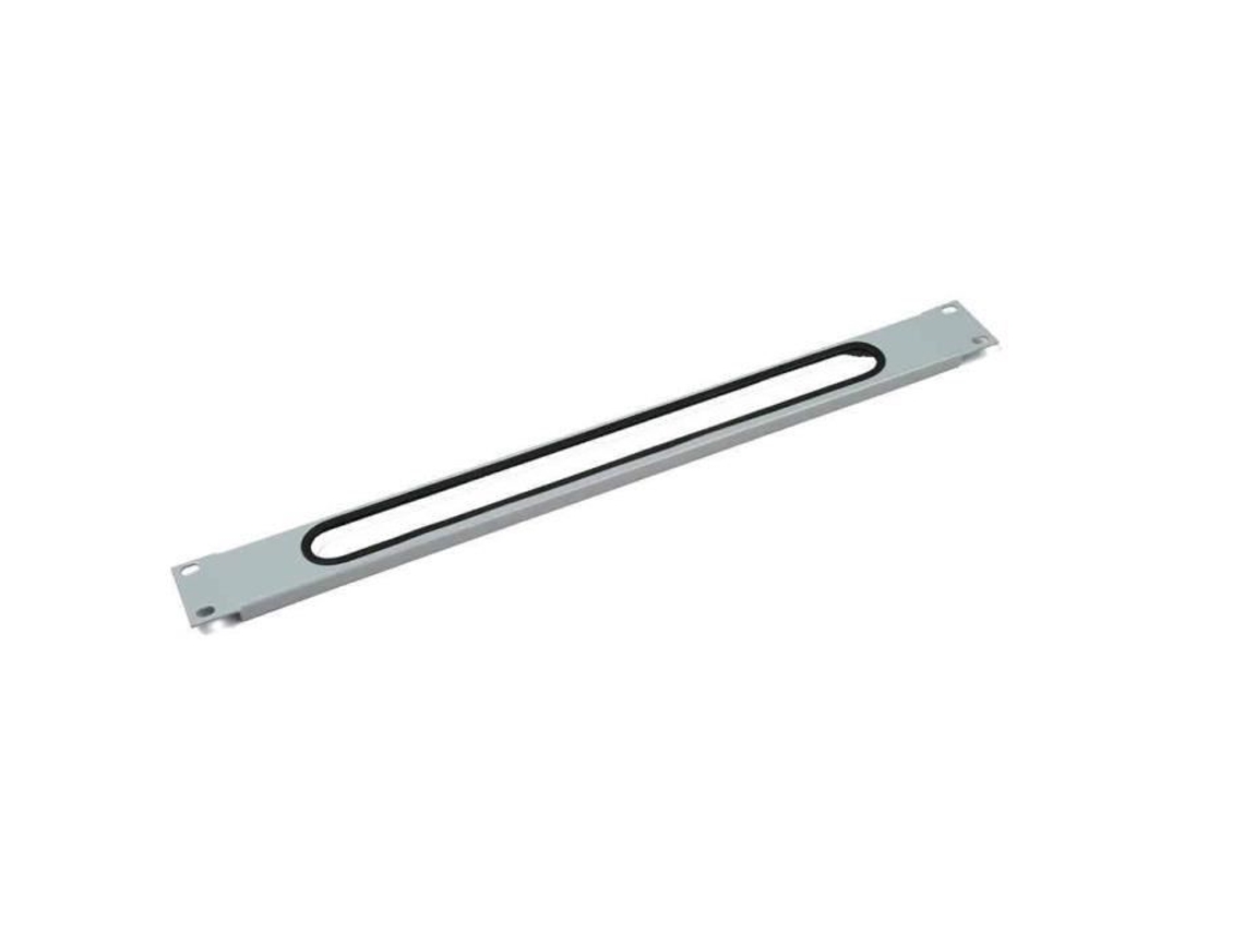 Placa Pasacabo 1 U, Negra Triton (ral 9005)