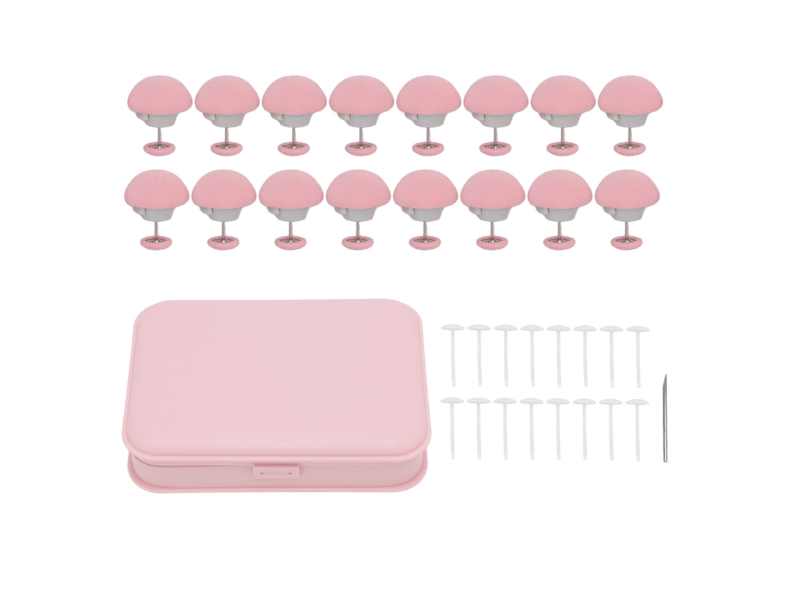 16 Clips De Plástico Rosa Decorativos Con Forma De Hongo Para Sujetar Sábanas Nórdicas