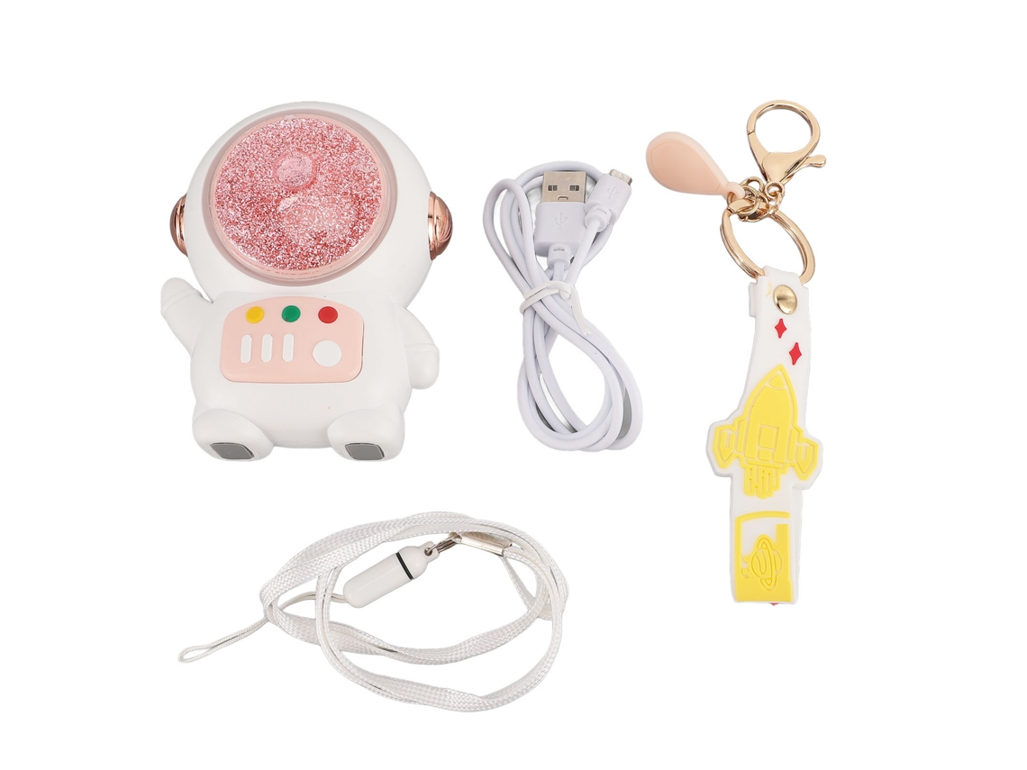 Ventilador de cuello portátil sin aspas Roseate, recargable por USB.