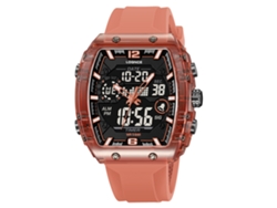Reloj De Pulsera Electrónico Digital Luminoso E Impermeable (rosa) Elegante Para Hombre, Reloj Deportivo.