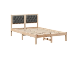 Maison Exclusive - Estructura De Cama Con Cabecera Gris Oscuro 120 X 200 Cm