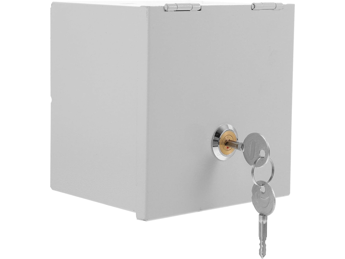 Caja Eléctrica Exterior De Hierro Con Cerradura De Llave, Carcasa Protectora Impermeable Para Toma De Corriente Antirrobo.