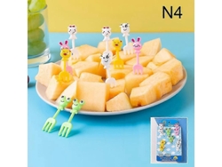 Mini Palillos De Comida Adorables Para Niños, Tenedores Y Palitos Para Frutas En Loncheras Vegetarianas.