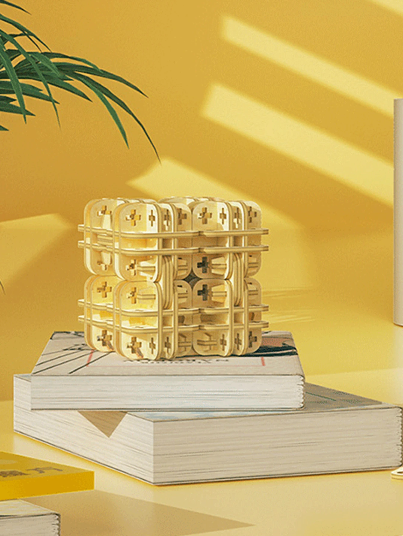 Kit De Modelo De Cubo De Madera 3d Para Adultos, Para Armar Uno Mismo, Regalo De Navidad.
