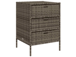 Mueble de jardín 55x59x80 cm Mimbre Patas Grises MAISON EXCLUSIVE