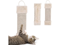 Rascador De Gato Rectangular De Sisal Colgante, Reutilizable Para Cuidado De Garras