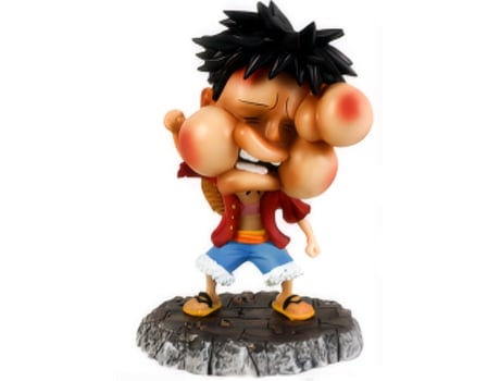 EZII Figura Anime one pease Monkey D Luffy 15 BLACK Fat Face Multicolor Niños Regalo Juguetes Adornos