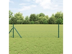 Valla hexagonal verde de acero de 4 x 50 m WSD544469 Lovely Home