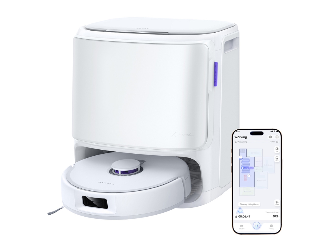 Aspiradora robot Narwal Freo X10 Pro (trapeador antienredos, 11000 Pa, vaciado automático, fregado automático)