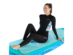 Preto2xldivesail Roupa Mergulho Feminina Corpo Inteiro Utf50+ Bloqueio 98% Uv Cool Ice Fiber Secagem Rápida Surfe Snorkeling Natação