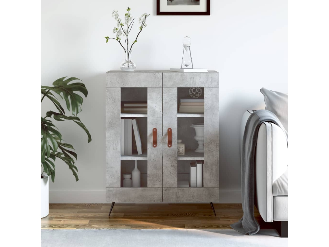 Lovely Home Aparador 69,5X34X90 Cm Madera Procesada Gris Cemento