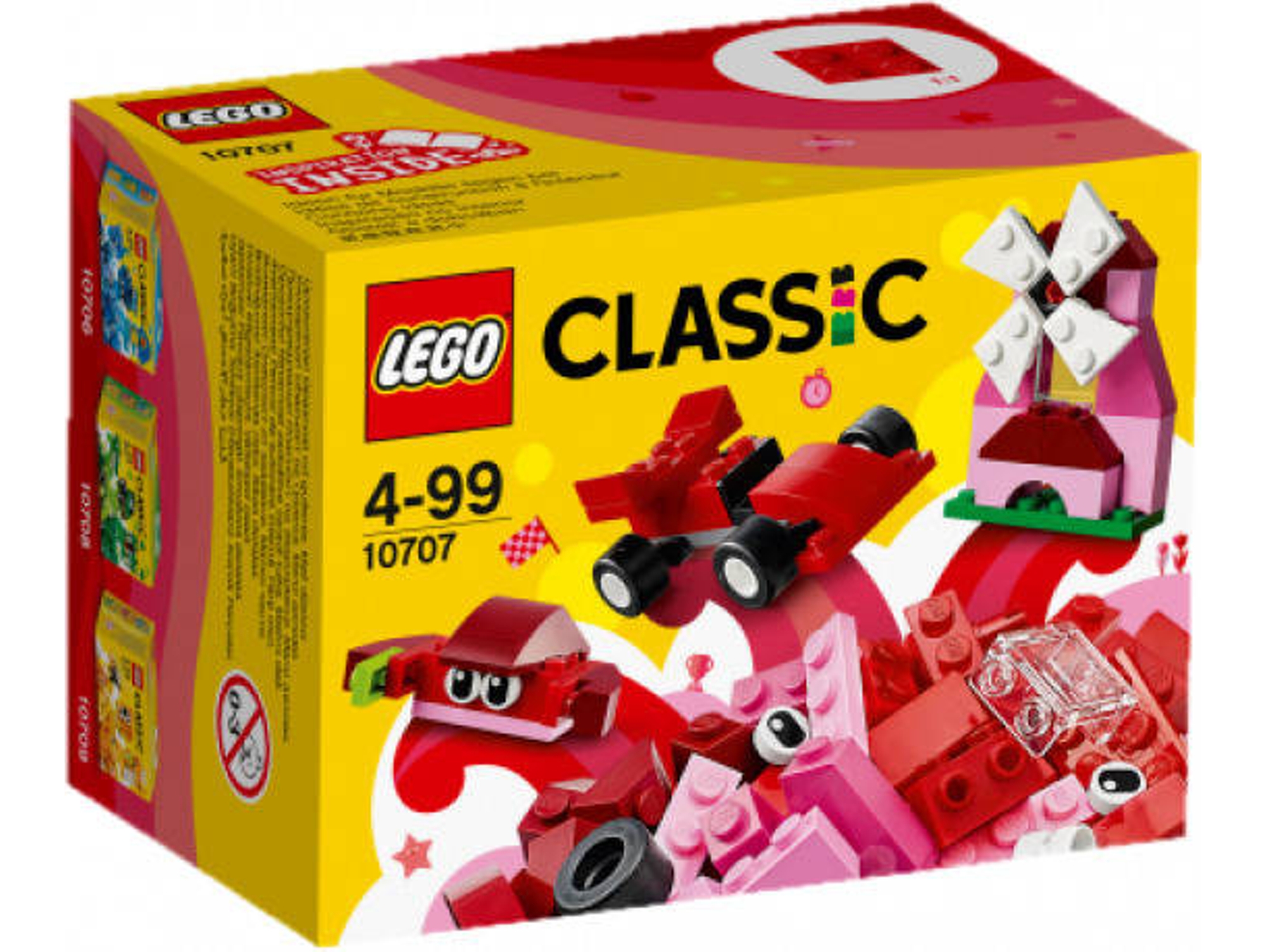 LEGO Classic: Caixa de Criatividade Vermelha 10707 (Idade mínima: 4 - 55 Peças)