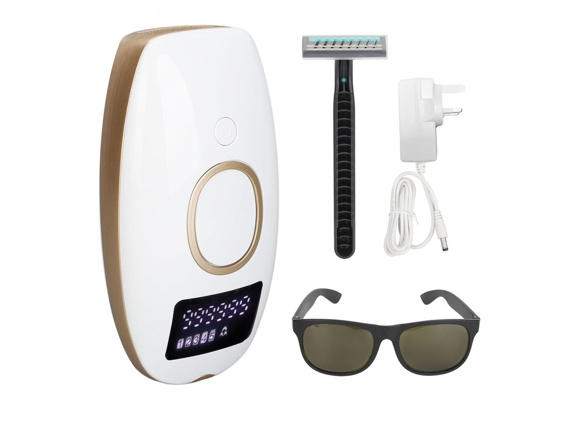 Dispositivo De Depilación Permanente Con Luz De Onda Roja 5 Niveles Portátil Para Hogar 100-240v Plug Uk