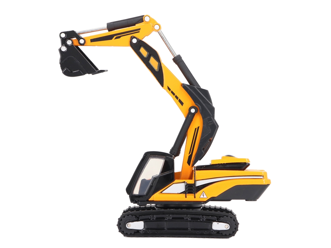 Jinwei-juguete De Excavadora De Metal A Escala 1:87 Con Rotación 360 Grados Y Cadenas Flexibles Para Niños De Construcción
