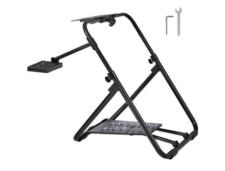 VEVOR Soporte plegable para volante de carreras, altura ajustable, portátil Logitech
