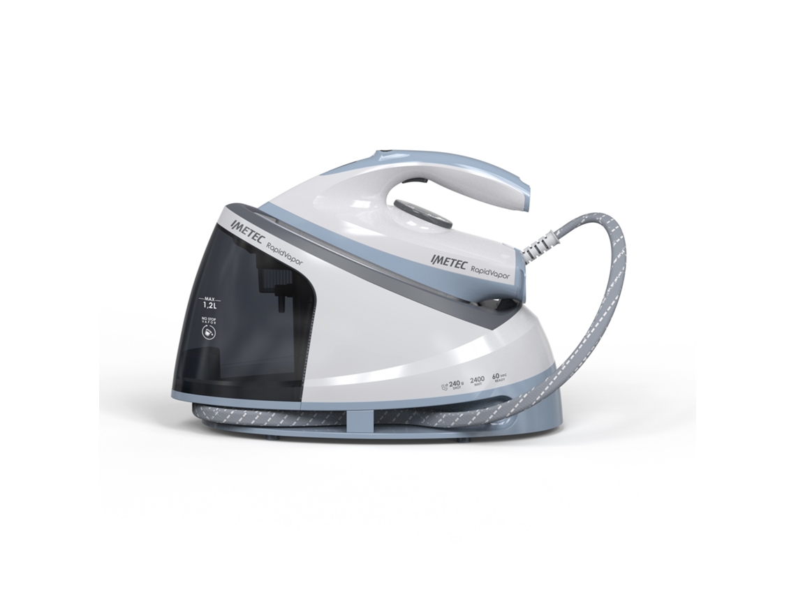 IMETEC RapidVapor 2400 W 1,2 L Suela de cerámica Azul, Gris