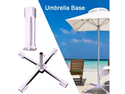 Base para sombrilla plegable portátil, soporte para playa, patio, sombra exterior.