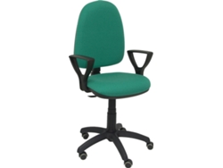 Silla de Escritorio Operativa PYC Ayna Verde BF RP con ruedas antiarañazos (Brazos Fijos - Tejido)