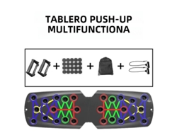 (a4) Tabla De Flexiones Portátil Multifuncional Con Barra De Resistencia Plegable