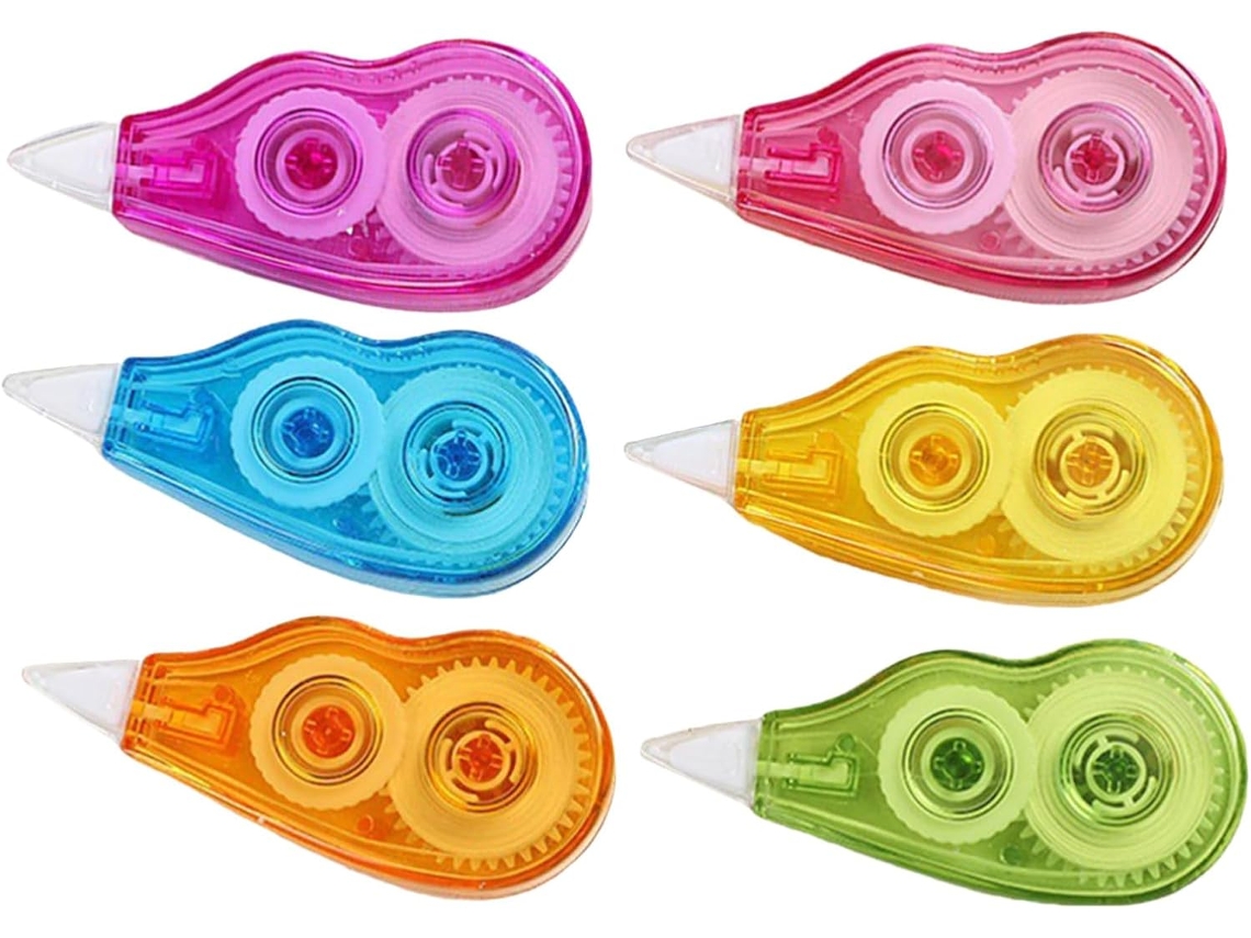 Juegos De Cintas Correctoras Prácticas, Accesorios Escolares Para Corregir.