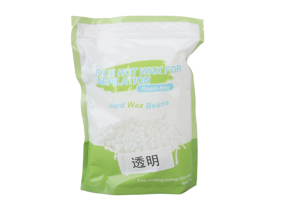 Perlas De Cera Dura 17.6oz Textura Mate Viscosidad Fuerte Baja Temperatura Depilación Para Mujeres Y Hombres Transparente