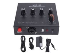 Preamplificador De Micrófono Con 3 Entradas, Ganancia De 60 Db, 48 V, Para Grabación Y Transmisión, Enchufe Estadounidense.