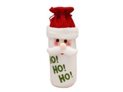 Funda para botella de vino con diseño navideño de Papá Noel