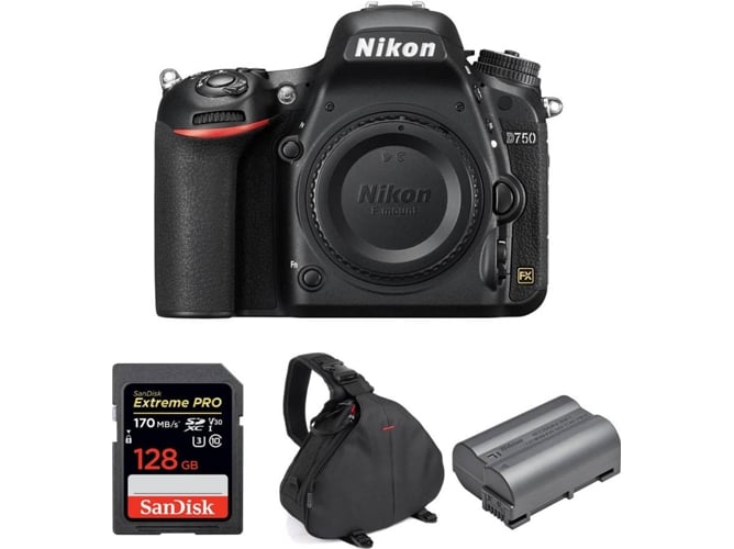 Kit Cámara Réflex NIKON D750+ 128GB + EN-EL15b