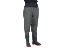 Vadeador de cintura con botas VIDAXL verde oscuro talla 43