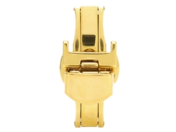 Hebilla De Repuesto Para Pulsera De Reloj De Acero Inoxidable Chapada En Oro De 22 Mm