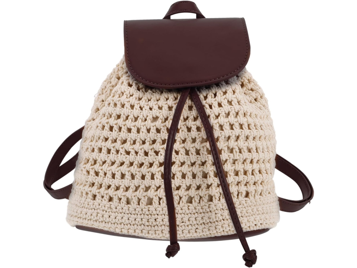Bolso De Hombro De Cordón De Macramé Para Mujer, Estilo Bolso Pequeño, Versátil Para Viajes Y