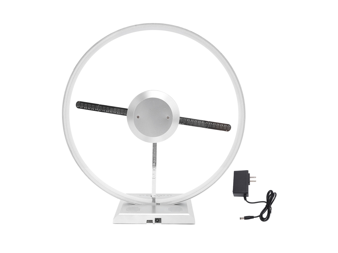 Proyector holográfico 3D de 30,5 cm con ventilador para publicidad con 224 LED.