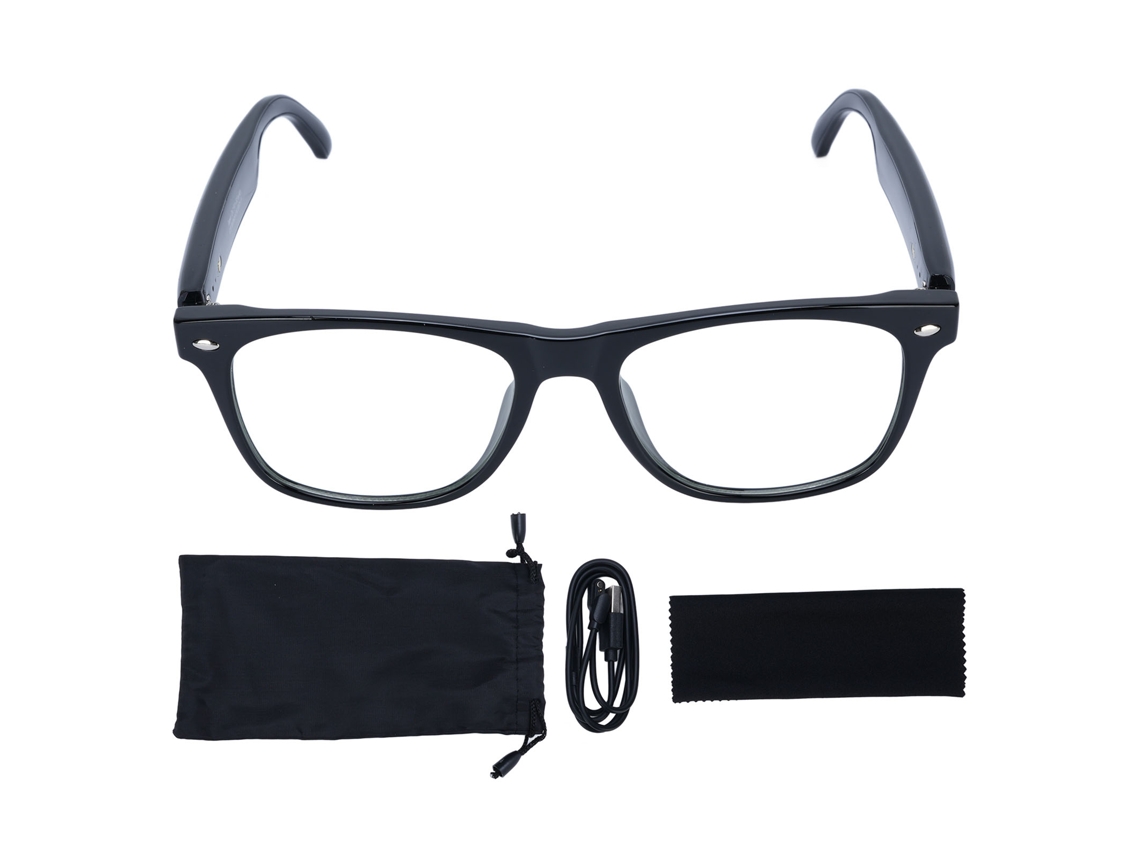 Gafas Inteligentes Con Traductor, Filtro De Luz Azul, Traducción Automática Por Ia En Tiempo Real, Micrófono Y Altavoz Para Música Y Llamadas En Viajes (color Negro).