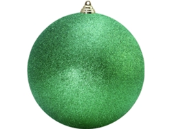 Bola de Navidad EUROPALMS Glitter (Verde - 10 cm)
