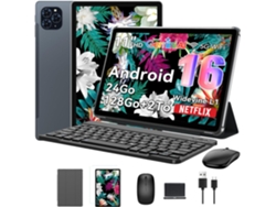 Tablet T90 Android 16 11'' 24GB RAM 128 GB ROM-SD 2 TB 8000 Mah Gemini AI, con Teclado, Funda, Stcylet, Ratón
