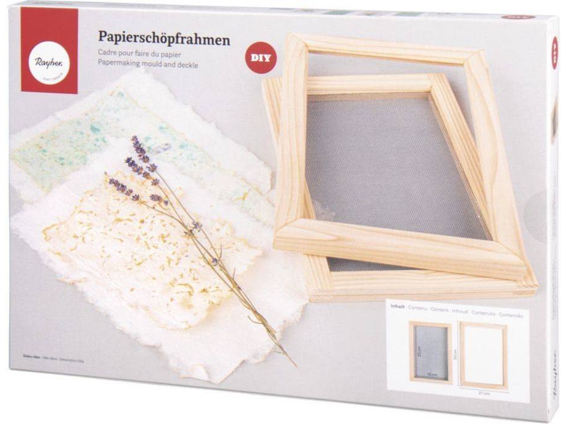 Molde de Marco para Hacer Papel Reciclado RAYHER (24 X 15,5 cm)