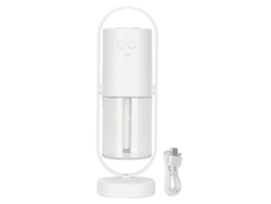 Mini Humidificador Portátil Con Rotación De 360°, 2 Modos De Nebulización Y Luz Led Para El Hogar, La Oficina Y Los Viajes - Blanco