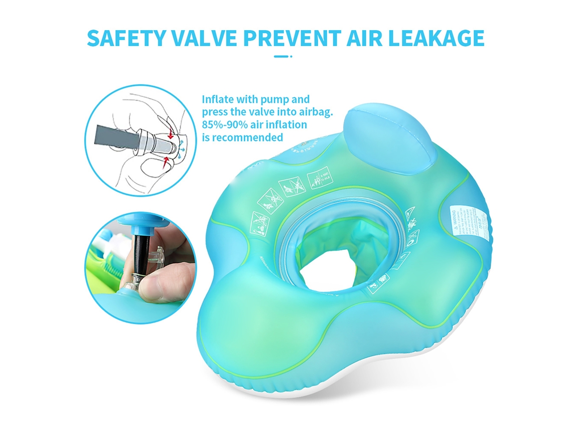 Flotador Inflable Para Bebé Swimbobo Para Niños Y Niñas De 2-6 Años Con Asiento De Malla Y Bomba De Aire