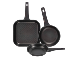Set De Sartenes Ø20ø24,28cm En Aluminio Fundido Cooper Bergner (3 Piezas)