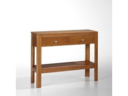 Móvil DOGAR IMPORT Kynus Cerezo 2 Cajones (Marrón - Pino - 85X105X35 cm)