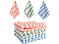 Paquete De 3 Toallas De Microfibra Universales Para Limpieza Del Hogar, Cocina, Coche, Ventanas Y Baño.