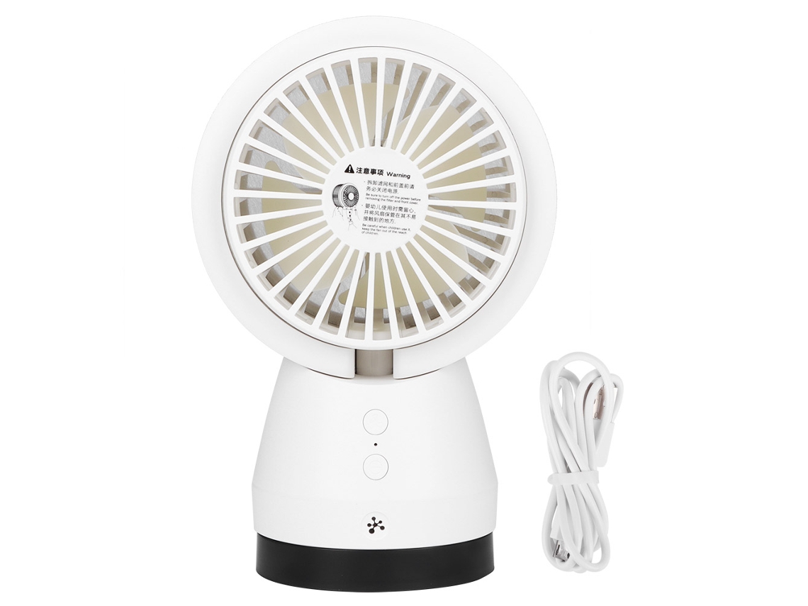 Ventilador purificador de aire portátil USB con iones negativos