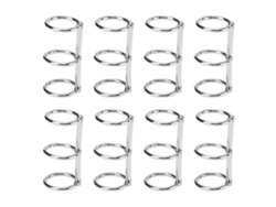 Anillos De Encadenamiento Reutilizables De Metal Electroporado 3 Agujeros Para Cuadernos Diy Hoja Suelta Plata