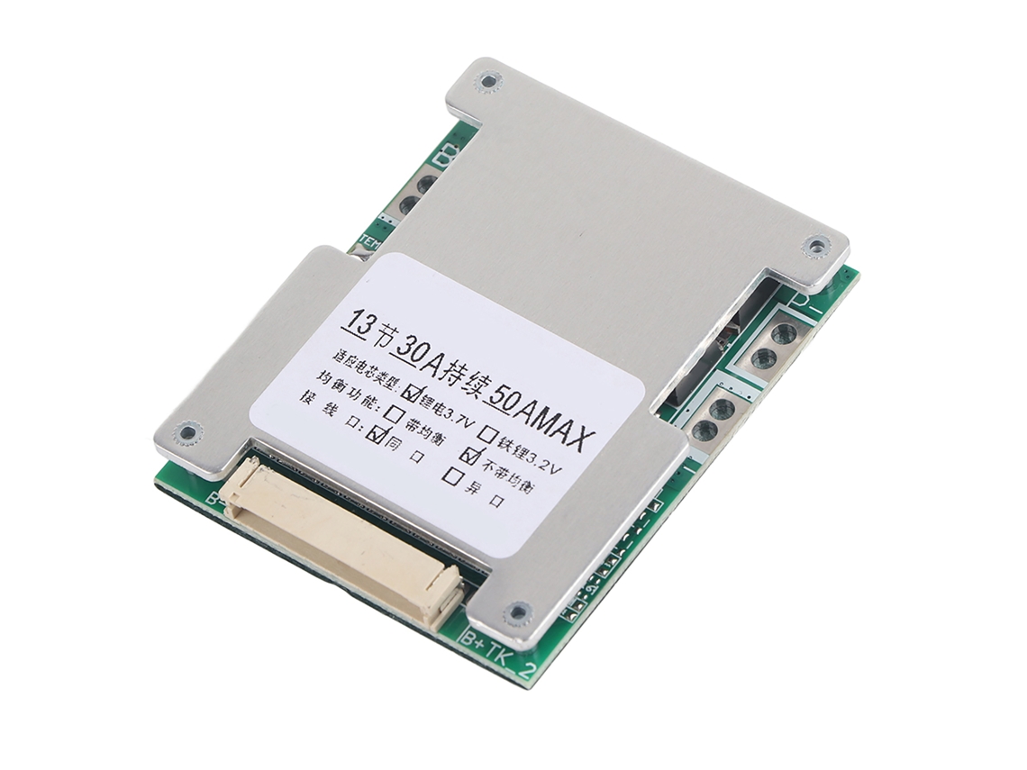 Placa De Protección Bms Pcb Para Carga De Baterías De Litio 13s 30a Precisa