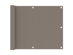 Mampara de balcón 75x300 cm Tela Oxford Gris Marrón Dkd Decoración del hogar