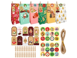 26 bolsas de dulces navideños Eifson para niños con calendario de cuenta regresiva (01)